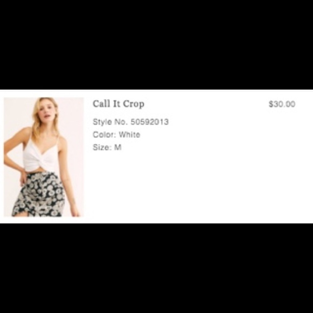 Free people crop top